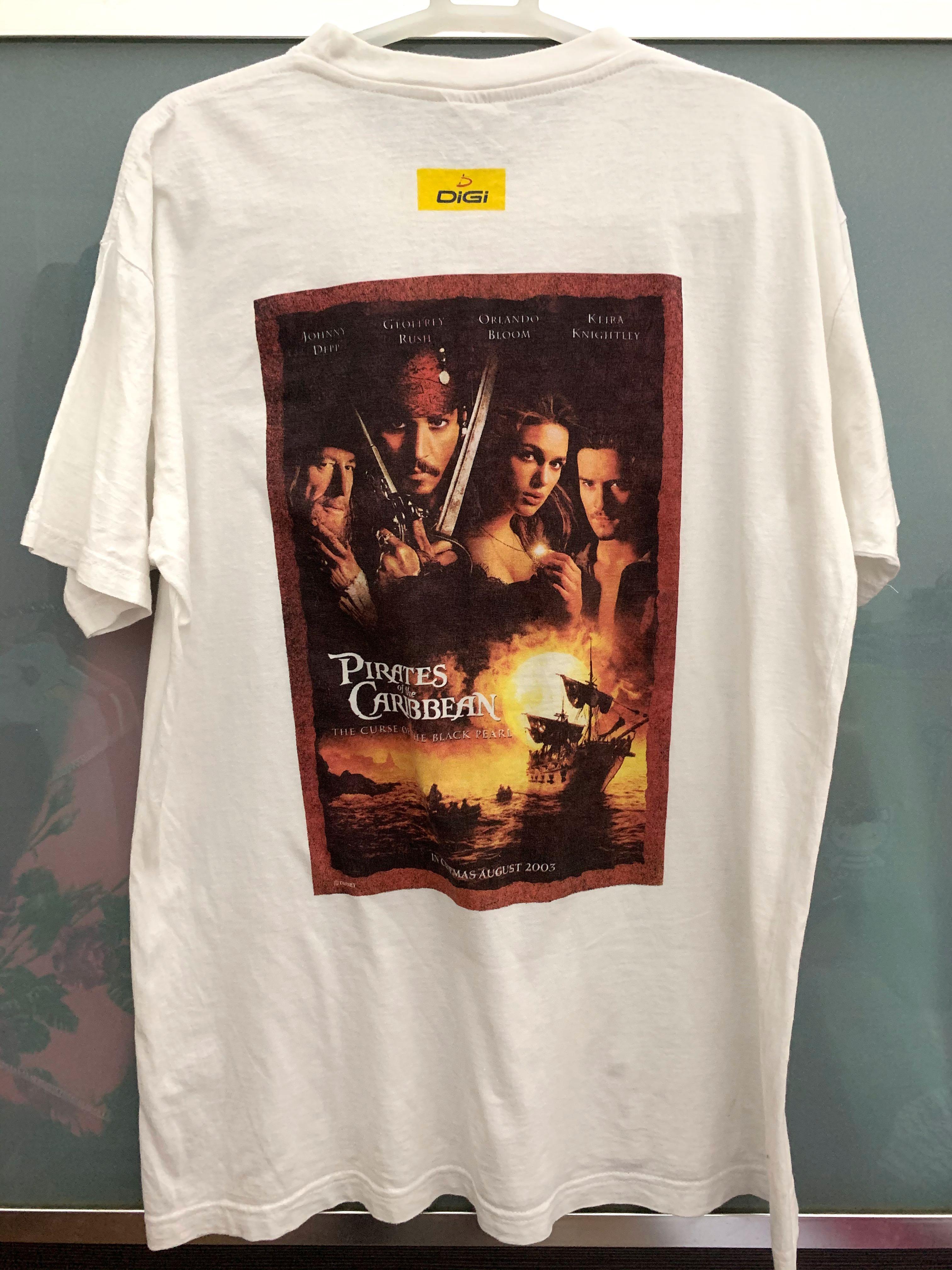 Vintage Pirates of The Caribbean Movie Shirt Size X-Large – Yesterday's  Attic