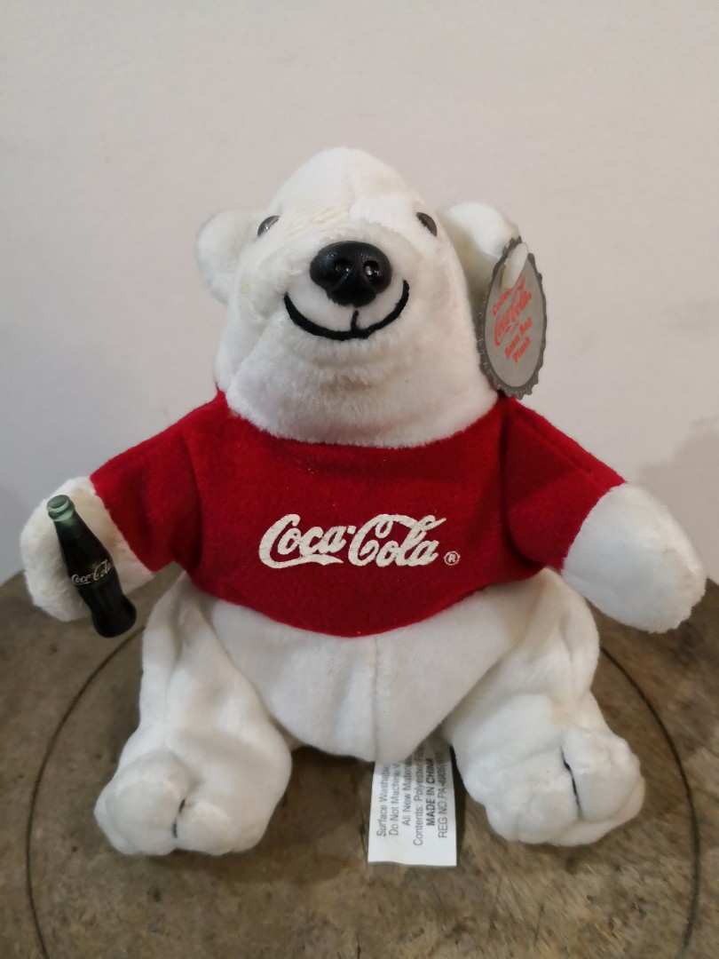Coca cola bean bag plush 1997 hotsell