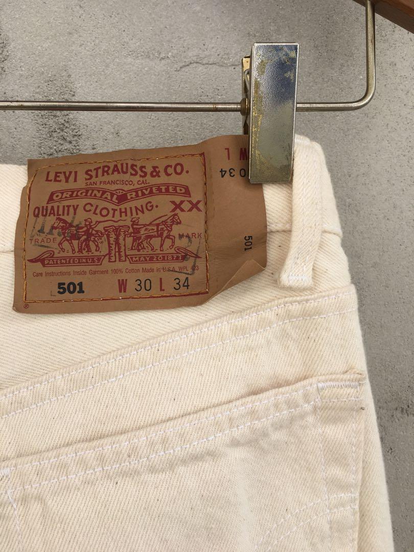 Vintage Levi s SF 145 501 Cream Jeans Men s Fashion Bottoms