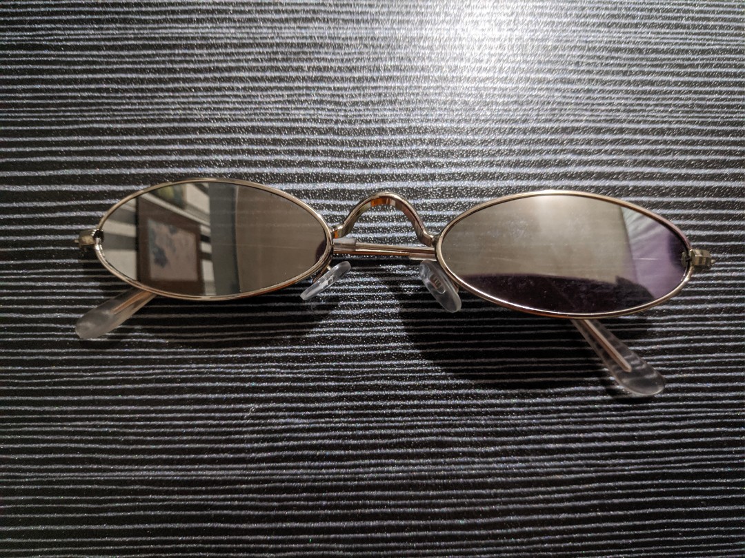 silver oval sunglasses