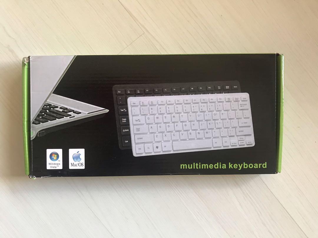 Wired Multimedia Keyboard (Category: Computer Keyboard) located in Makati City. Submitted by dingustts (Listing ID 1064490296, Image 1). Description: Used once for testing! Works perfectly! Length- 28.5cm Width- 12.5cm Height- 1cm RFS: extra !.