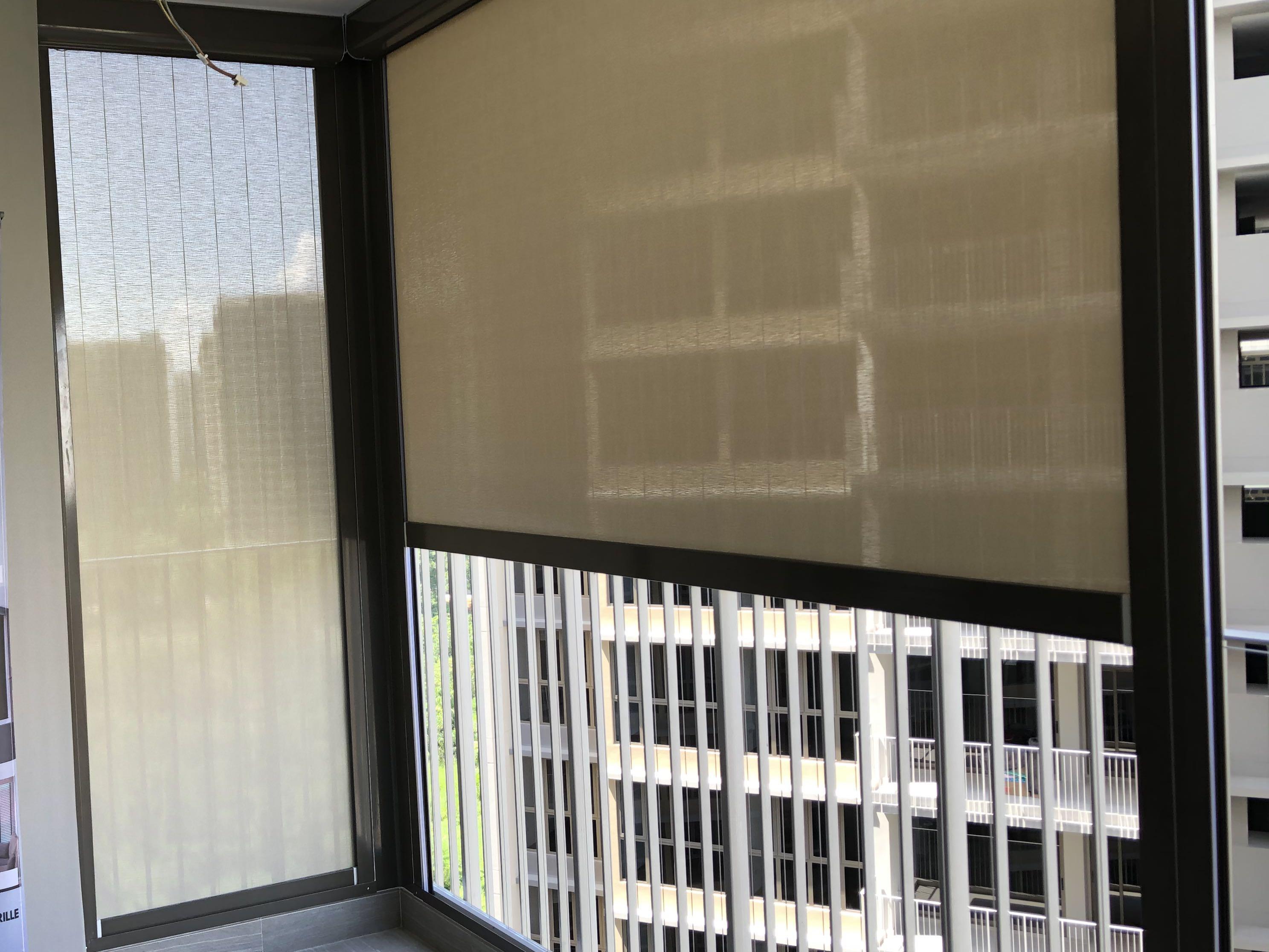 blinds in tracks