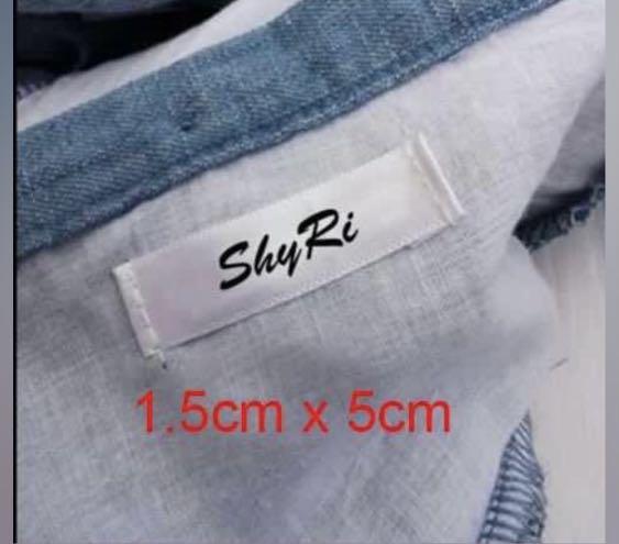 1.5cm width labels cloth GARMENT clothes sewn on tags tag ...