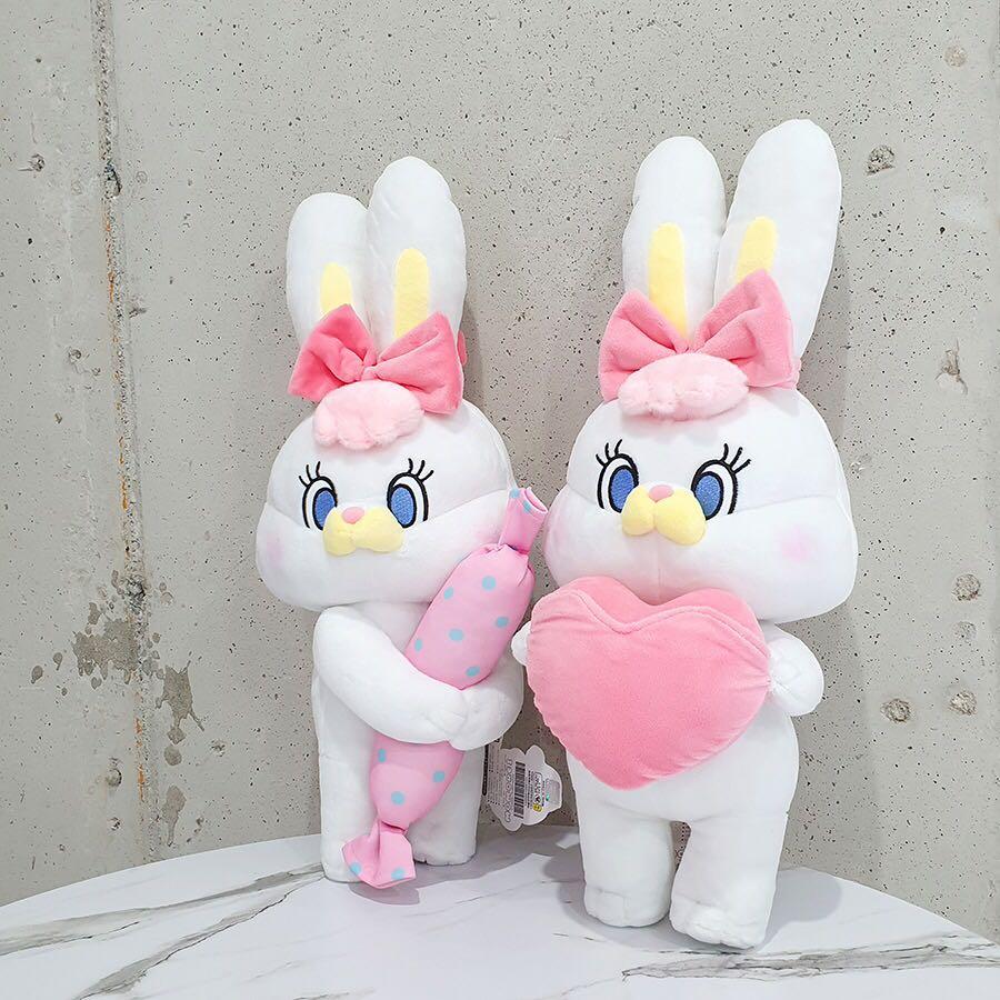 韓國 人氣rico Rabbit 莉可兔 愛心 糖果 40cm 公仔 毛公仔情人節禮物推介情人節禮物 興趣及遊戲 玩具 遊戲類 Carousell
