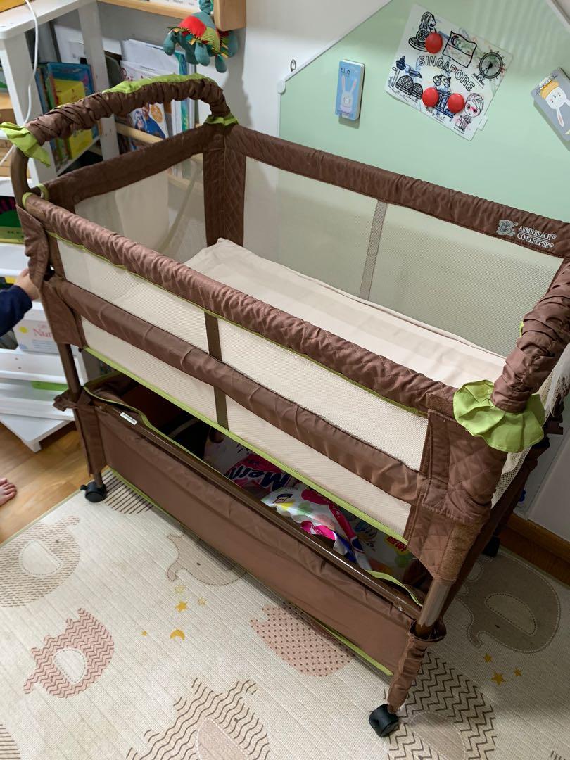 Arms reach clearvue cosleeper baby cot, Babies & Kids, Baby Nursery