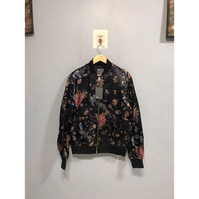 ASOS Floral Bomber Jacket Men s Fashion Coats Jackets and Outerwear on Carousell