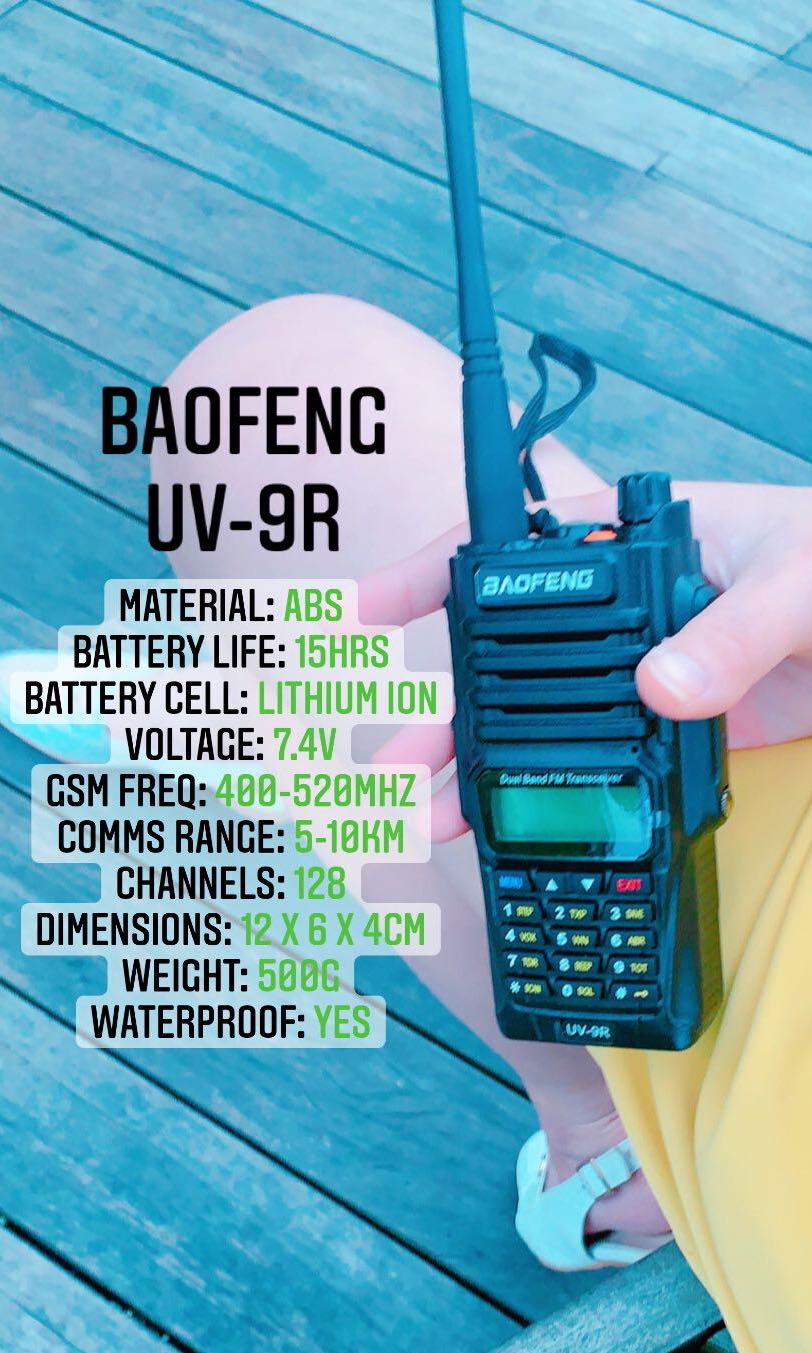 [Authorised Distributor] Walkie Talkie BAOFENG UV-9R Rugged, Military ...