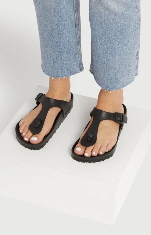 Black gizeh eva birkenstock Clearance