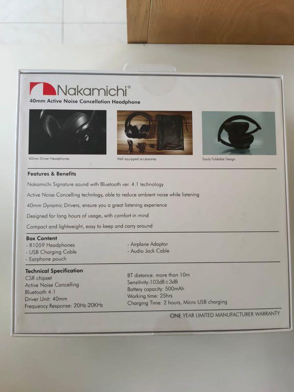BNIB Nakamichi HDR1059 Headphones Audio Headphones Headsets on Carousell