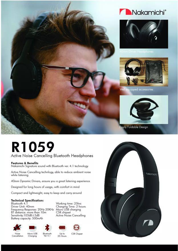 BNIB Nakamichi HDR1059 Headphones Audio Headphones Headsets on Carousell