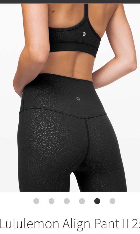 Lululemon Align Pant 25 - Speckle Emboss Black - lulu fanatics