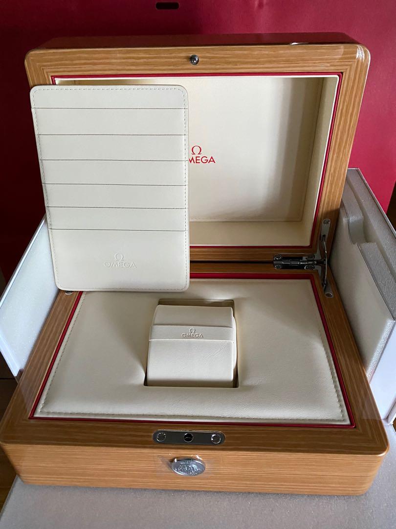 Brand new original exclusive OMEGA wooden box from luxury time