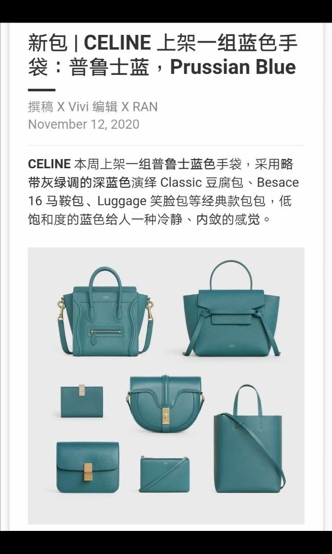 Celine discount prussian blue