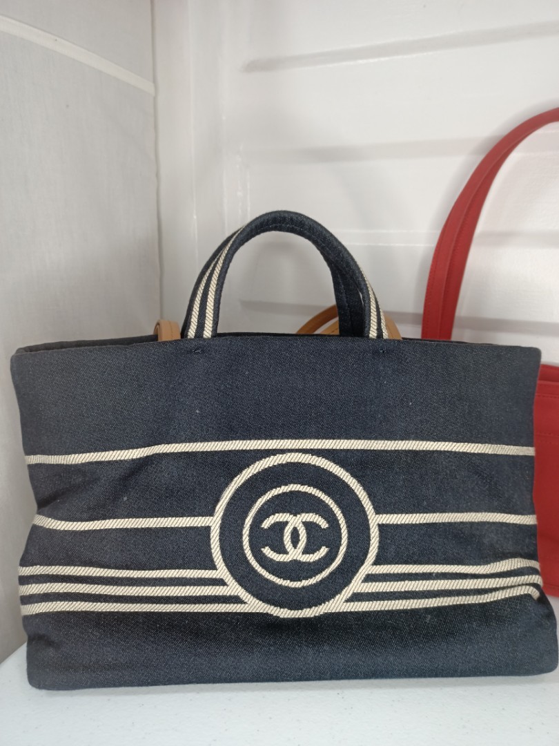 Chanel denim best sale tote bag price