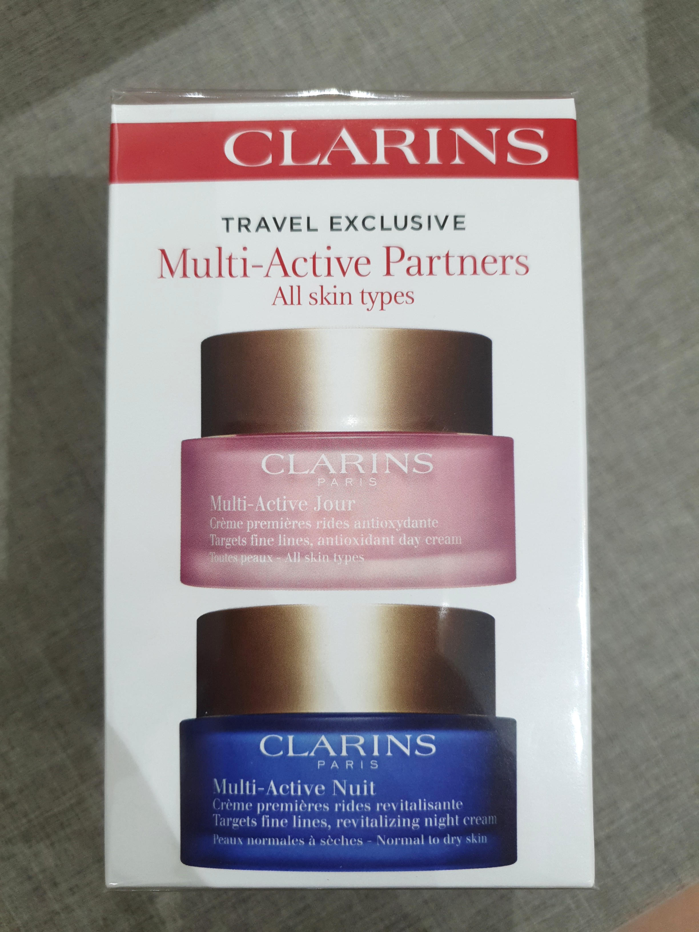 clarins multi active partners