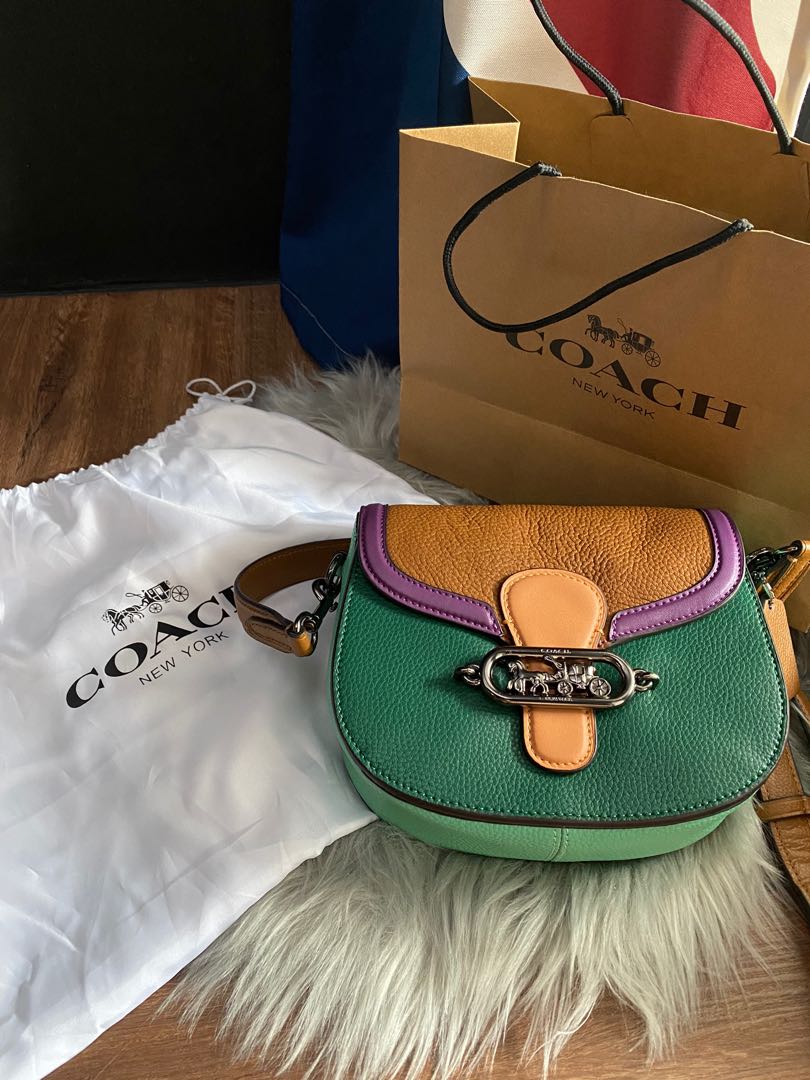 Coach jade saddle bag authentic Luxury Bags Wallets