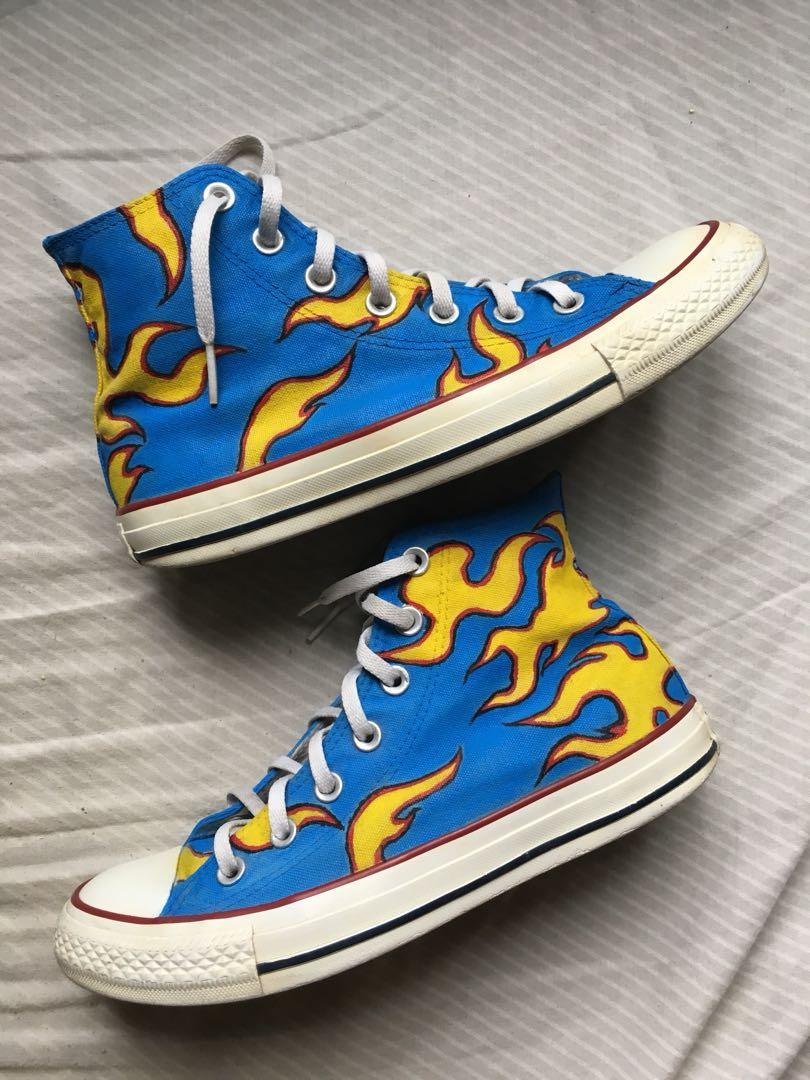 Converse Chucks Flame Golfwang custom Men s Fashion Footwear