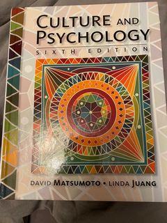 CULTURE AND PSYCH 6th EDITION