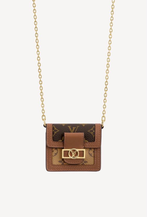 Shop Louis Vuitton MONOGRAM Dauphine micro bag for earphones