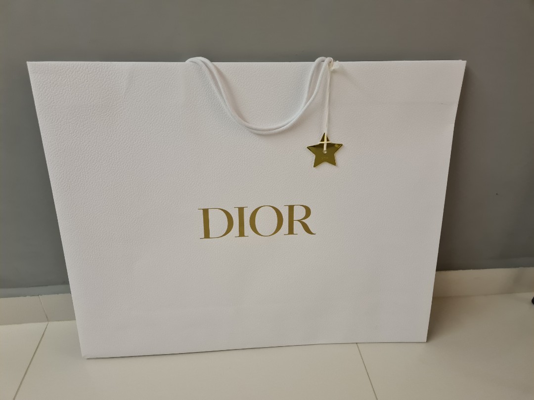 Túi Giấy Dior Trắng Size Trung 32cm