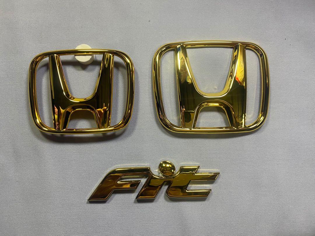 emblem gold honda jazz gd gd3, Auto Accessories on Carousell