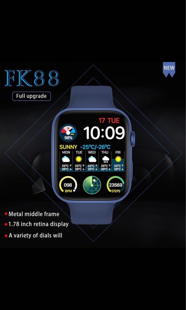 New IWO Series Smart Watch Inch DIY Face Wristbands Heart 41 OFF