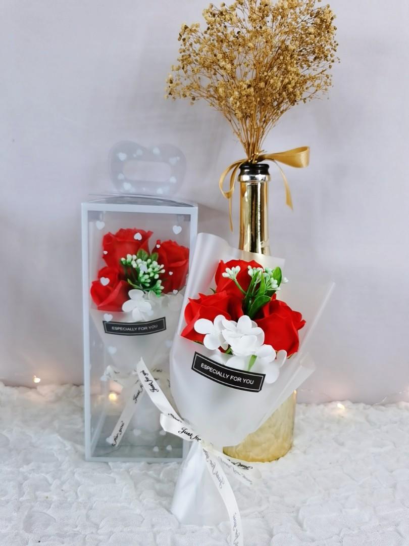 Ready Stock Soap Rose Flowers Anniversary Valentines Birthday Gift 香皂花玫瑰 花周年纪念情人节生日礼物 Design Craft Handmade Goods Accessories On Carousell