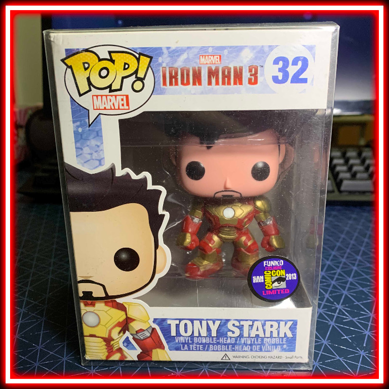 Funko Pop Marvel Iron Man 3 Tony Stark Unmasked 32 SDCC 2013