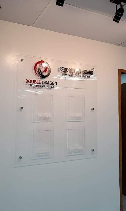 Glass Board Frameless / with Aluminum Frame , Acrylic Pen Holder