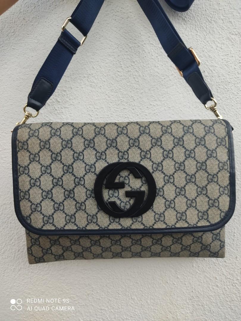 Gucci man bag blue deals