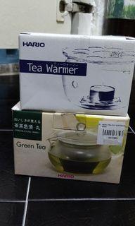 Hario Tea Pot and tea warmer set