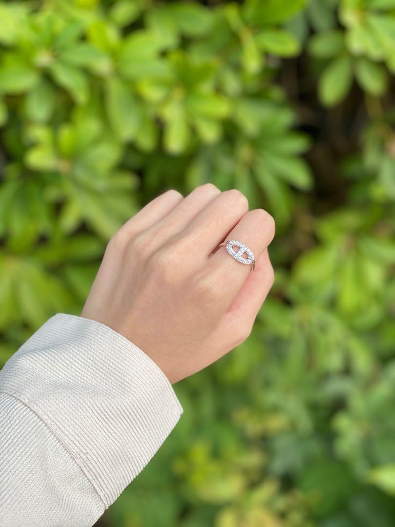 Hermes ronde chaine d ancre ring Carousell