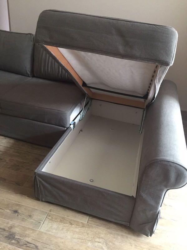 Ikea Backabro 3 Seater SofaBed with Chaise, Furniture & Home Living