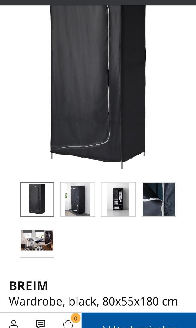 Ikea breim new arrivals wardrobe black