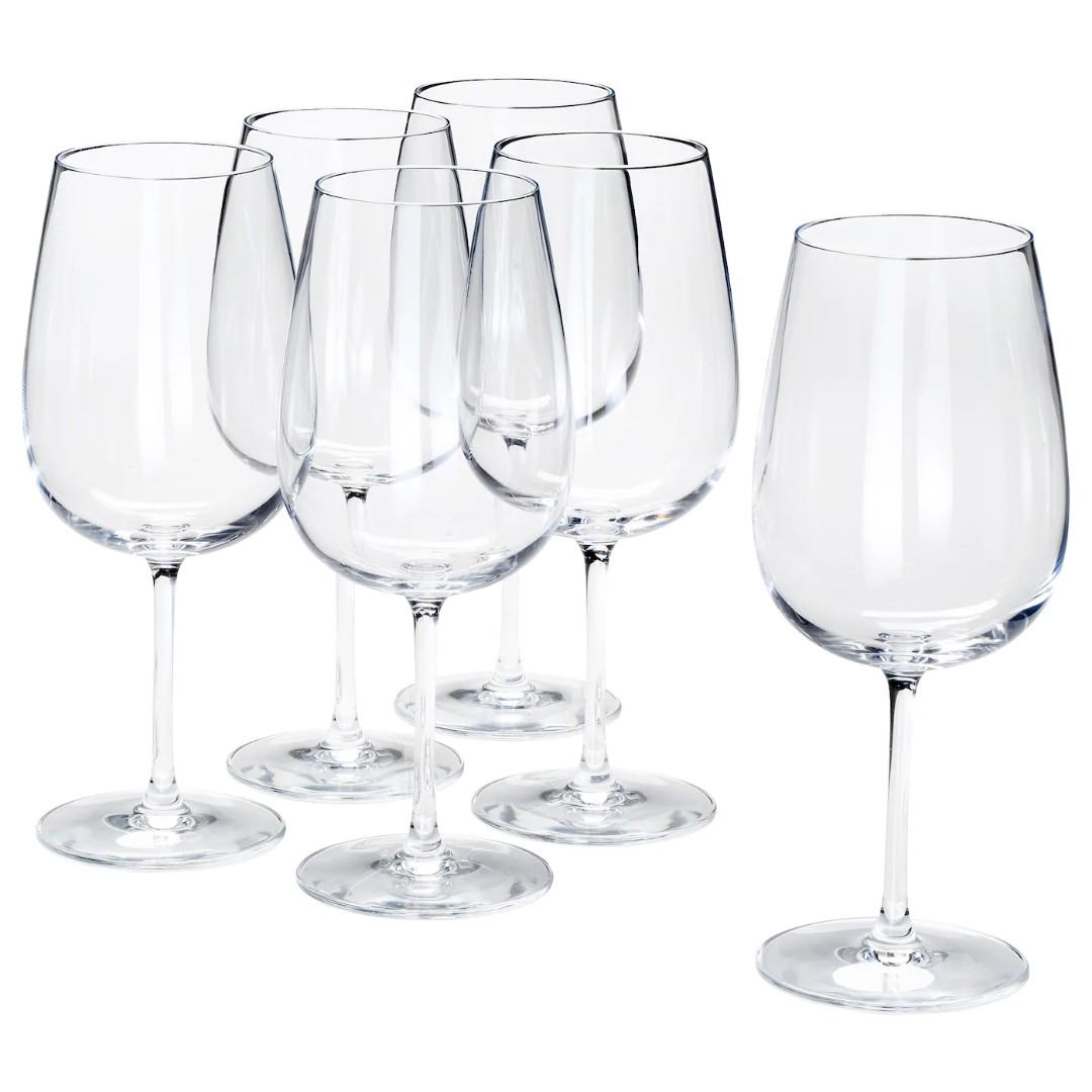 ikea storsint wine glasses 6 piece set 68cl article no 803 963 37 furniture home living kitchenware tableware other kitchenware tableware on carousell