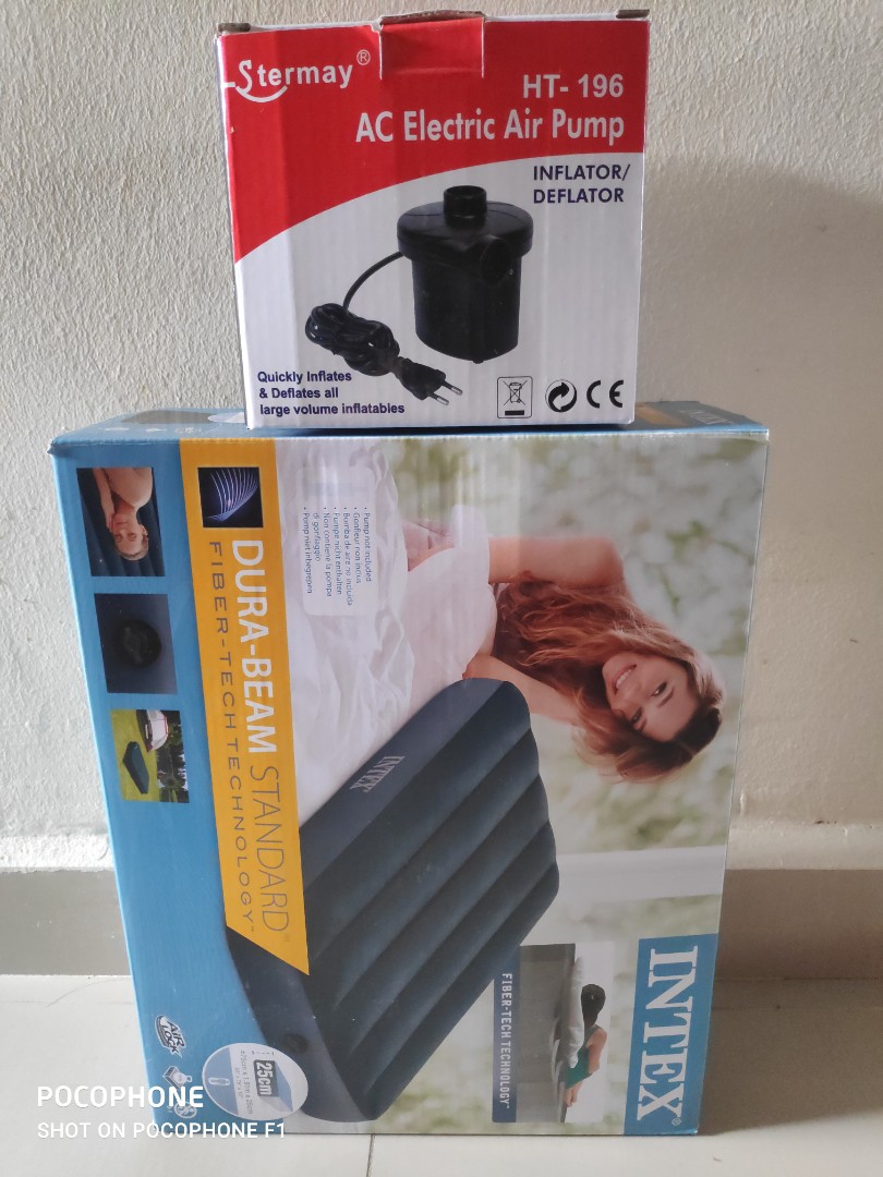 Intex Air Bed, Furniture, Beds & Mattresses on Carousell