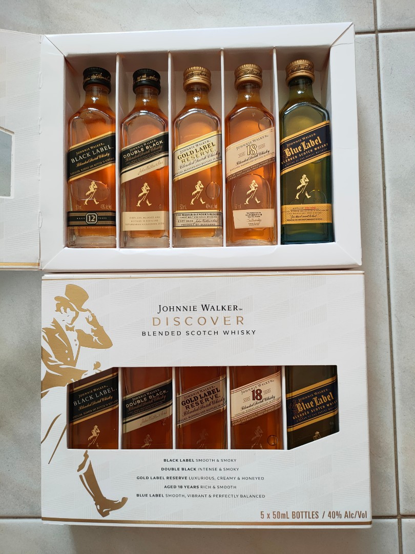 Johnnie Walker discovery limited edition mini bottles whisky ...
