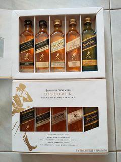 Johnnie Walker discovery limited edition mini bottles whisky