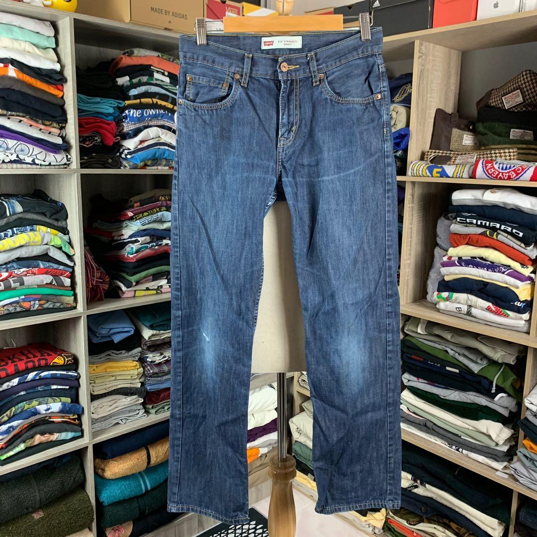 Straight cut levis sale