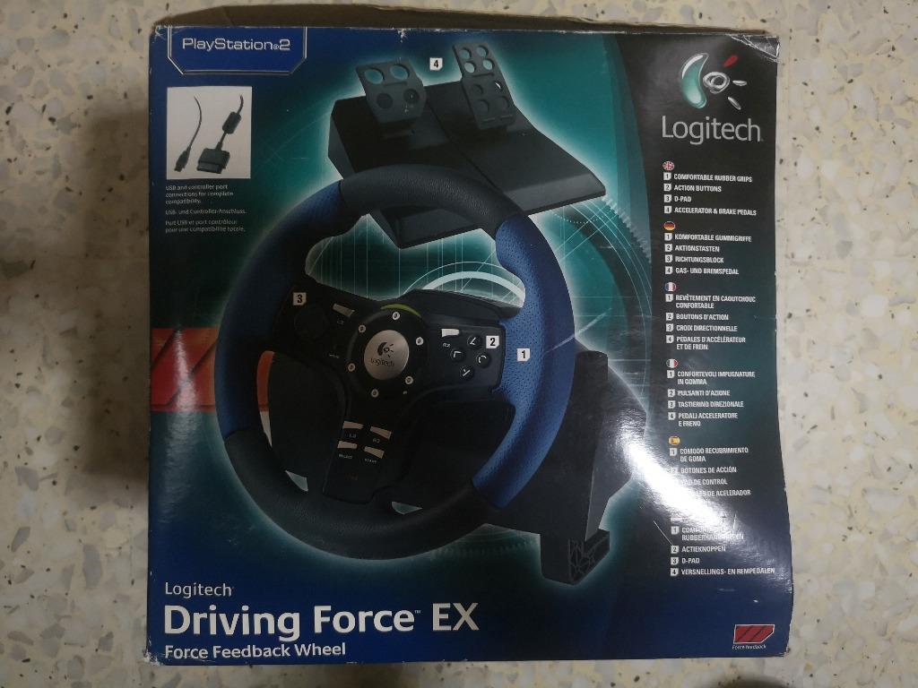 Logitech Driving Force EX Steering Wheel CHEAP, Video Gaming, Video ...