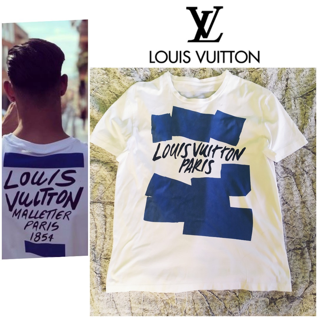 Louis Vuitton Malletier Paris Floral Print T-Shirt w/ Tags - Blue