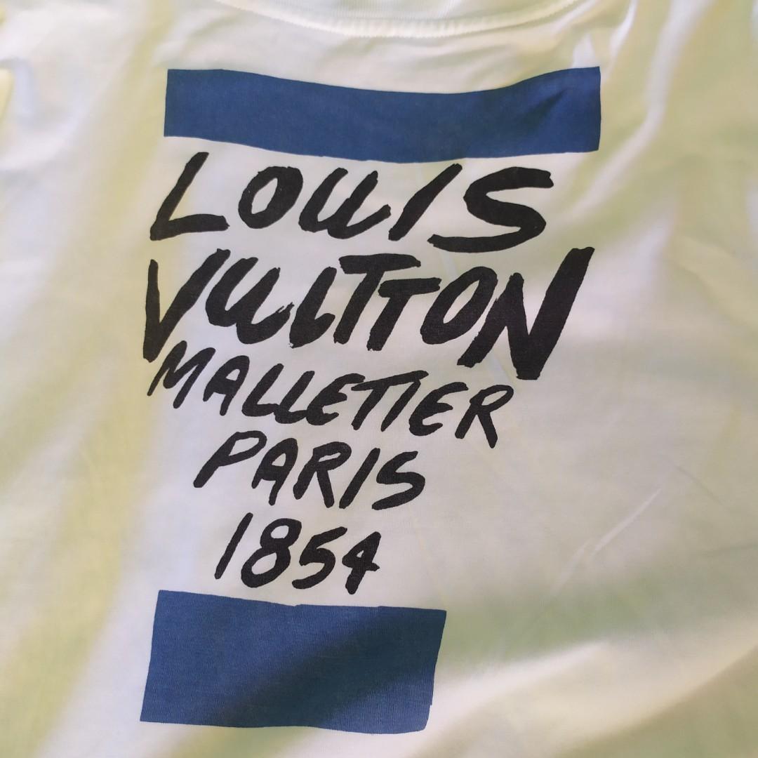 Louis Vuitton Malletier Paris Floral Print T-Shirt w/ Tags - Blue T-Shirts,  Clothing - LOU251207