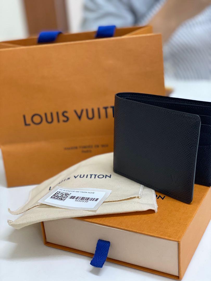 Authentic Brand New Louis Vuitton Men Wallet- Slender Taiga Noir