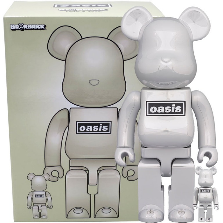 Medicom Toy Be Rbrick Bearbrick Oasis White Chrome 100 400 Set 玩具 遊戲類 玩具 Carousell