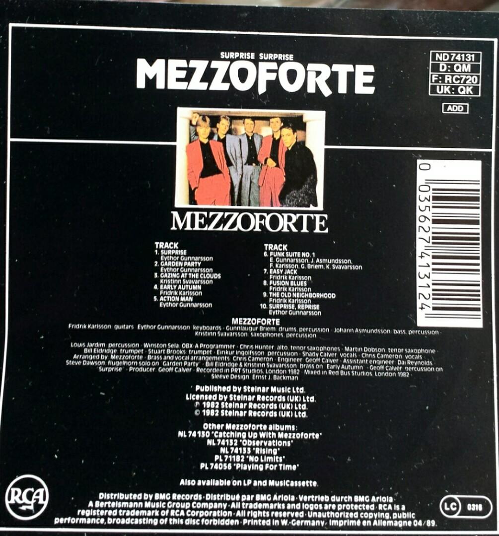 Mezzoforte - Surprise Surprise (Audio CD), Hobbies & Toys, Music 