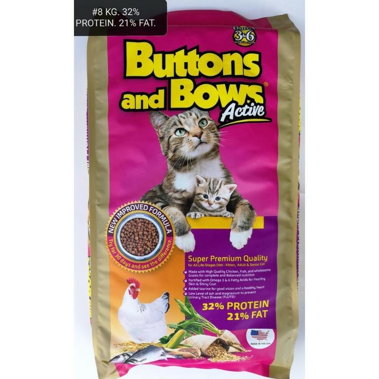 Buttons and bows cat food discount