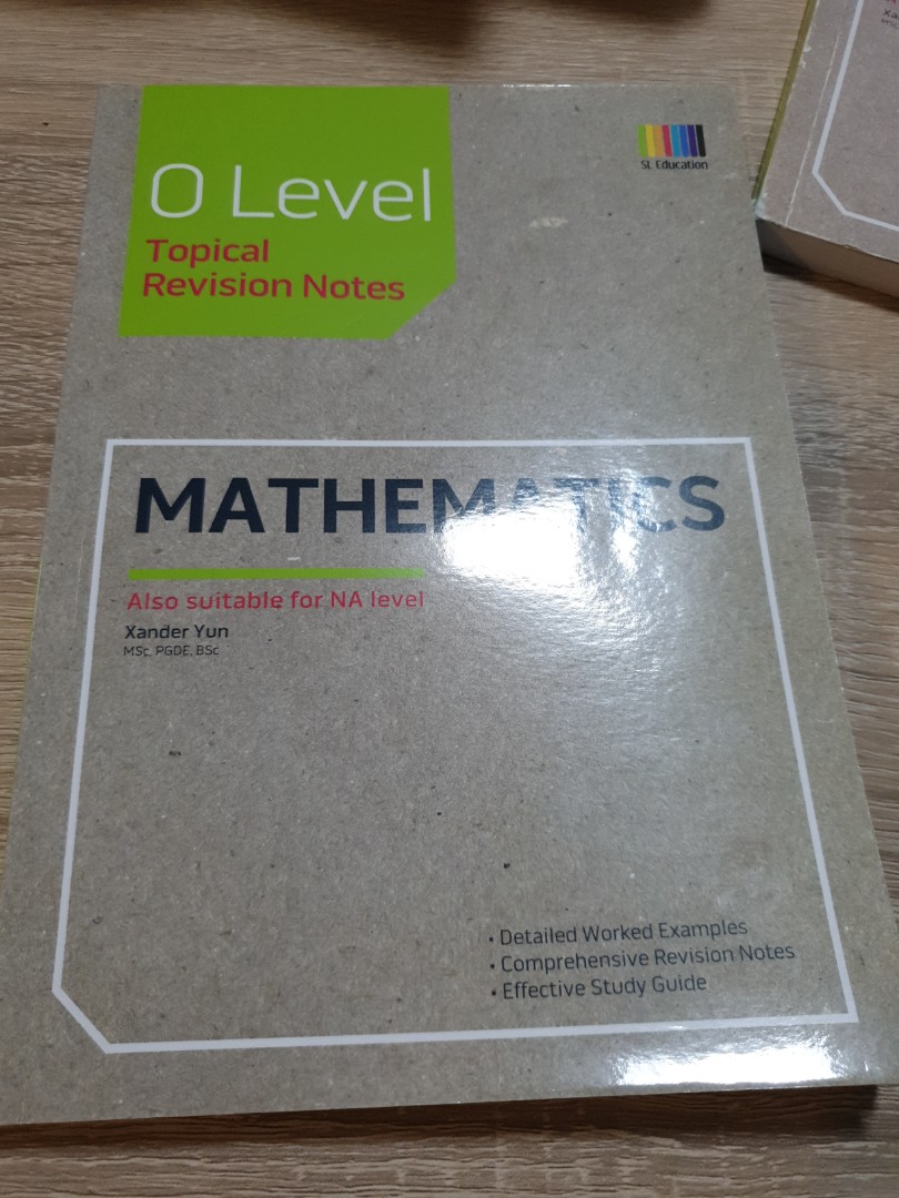 O level topical revision notes for mathematics, Hobbies & Toys, Books ...