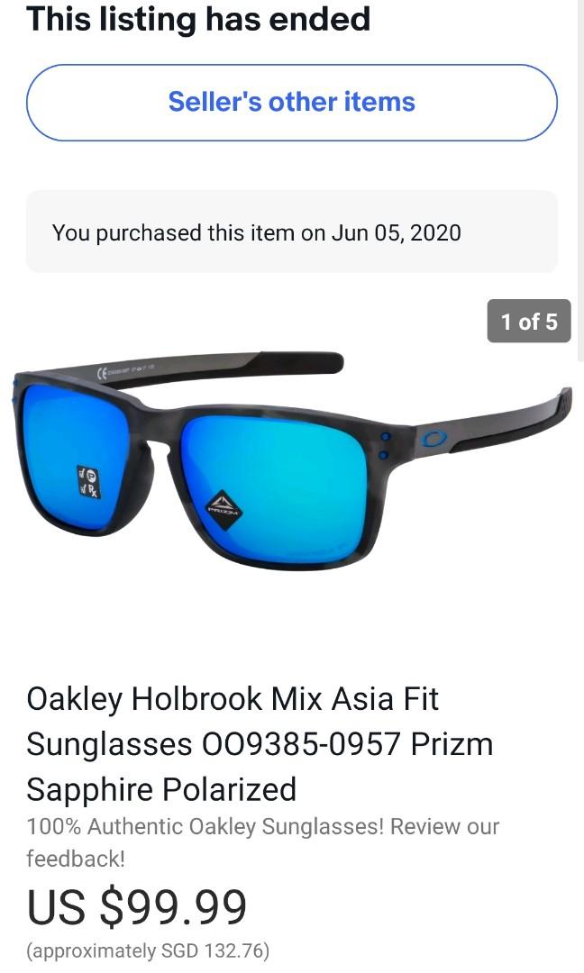 Oakley Holbrook Mix Asia Fit Sunglass Prizm Sapphire Polarized, Men's  Fashion, Watches & Accessories, Sunglasses & Eyewear on Carousell