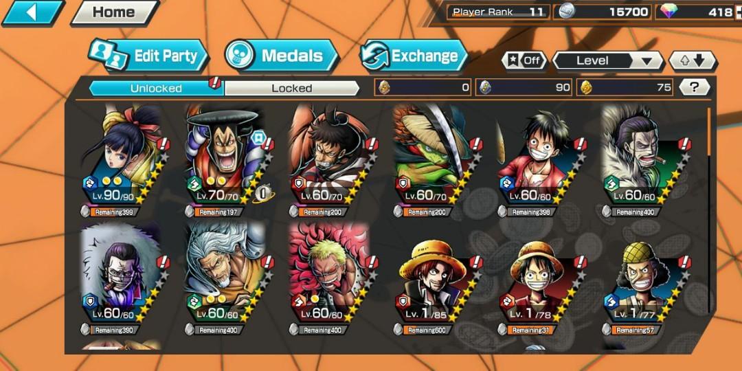 One Piece Bounty Rush Oden Level 70 400 Plus Diamonds Toys Games Video Gaming Video Games On Carousell