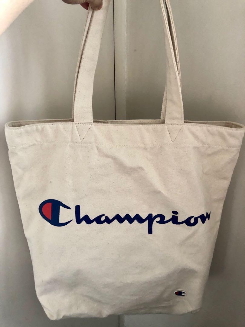 Champion tote bag mens white on sale